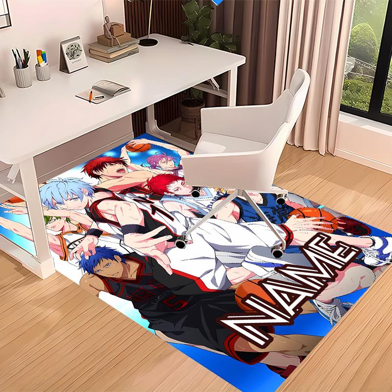 Custom personalization Kuroko's Basketball Print Area Rug - Soft, Washable Non-Slip Indoor Mat,Living Room,Home&Office Decorative Rug