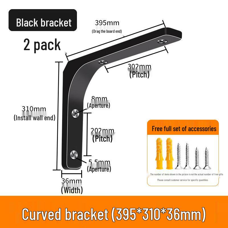 Heavy-Duty L-Shaped Shelf Brackets (10-Pack)