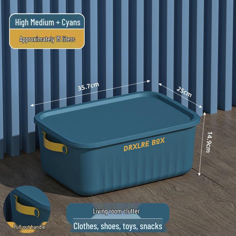 Velký domácí úložný box na hračky a oblečení s víkem