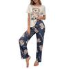 Cartoon Bear Print Loungewear Set Four Seasons Comfortable Pajamas