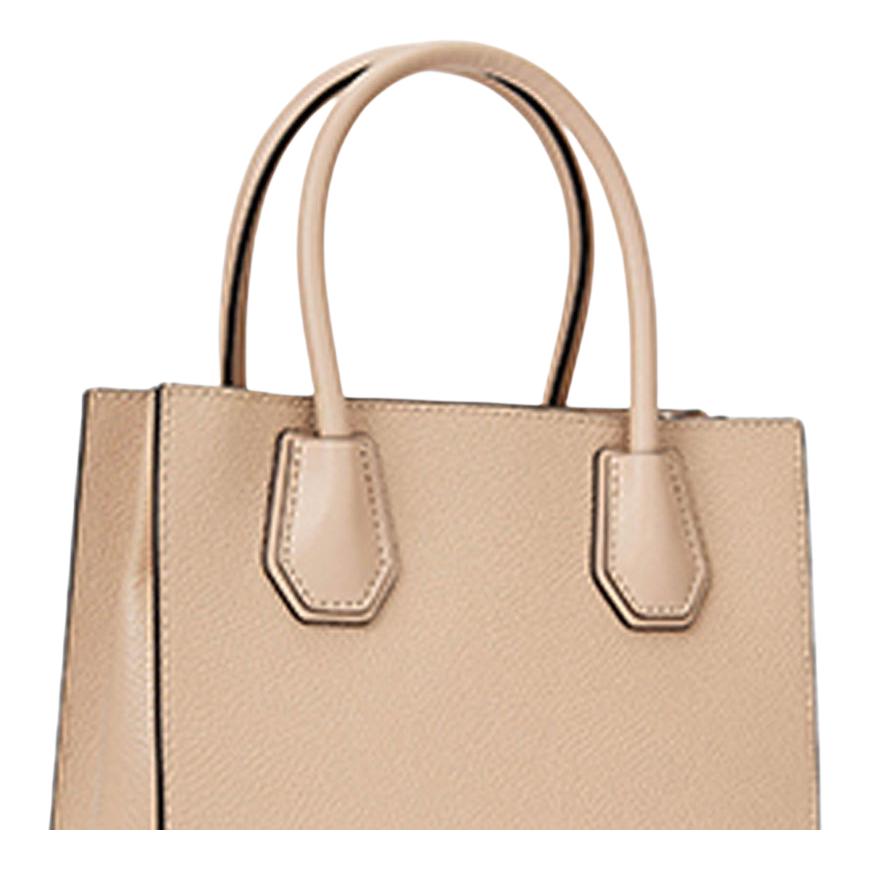 New MICHAEL KORS Mercer Cow Leather Trunk Bag Shoulder Bag Crossbody Handbag Medium Women's Beige 35S1GM9M2L-135