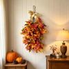 Autumn Maple Leaf Door Hanging: Halloween & Thanksgiving Floral Wall Art