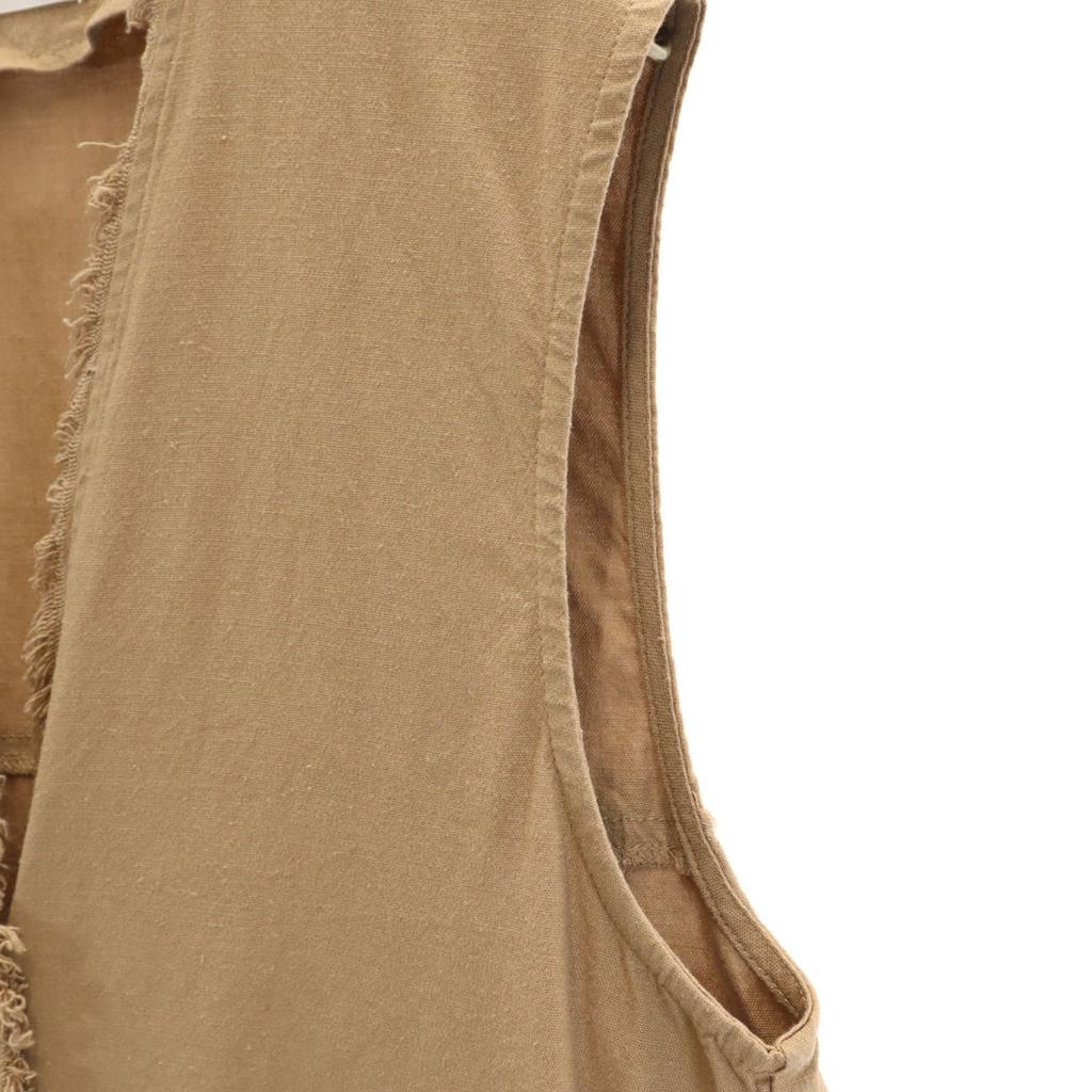 ANIECA V neck Best Brown stretch Women Used