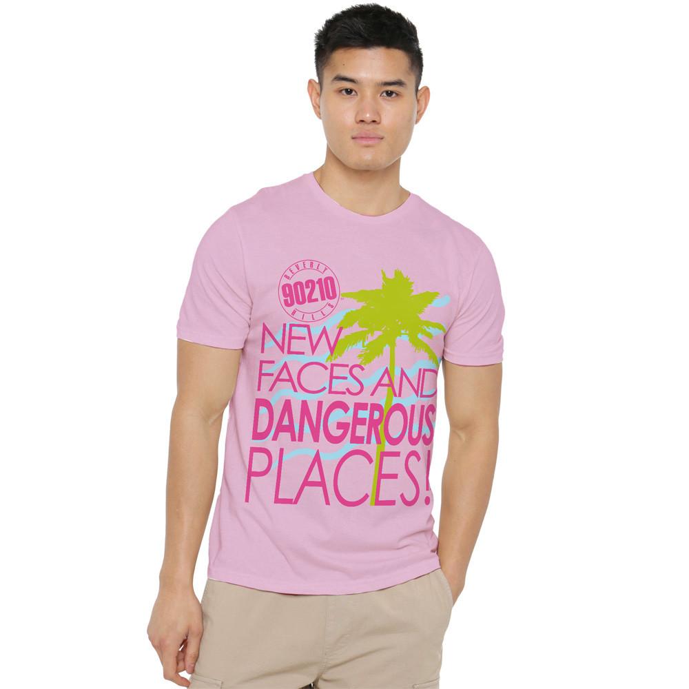 90210 Tagline T Shirt S-4XL Pink S