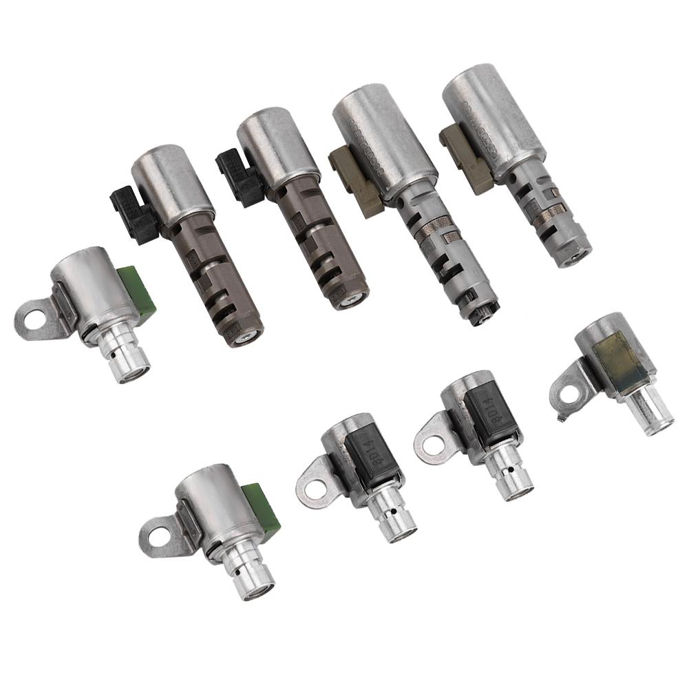 9 szt. Zestaw solenoidów skrzyni biegów 6-biegowej pasuje do Toyota Lexus A960 A960E