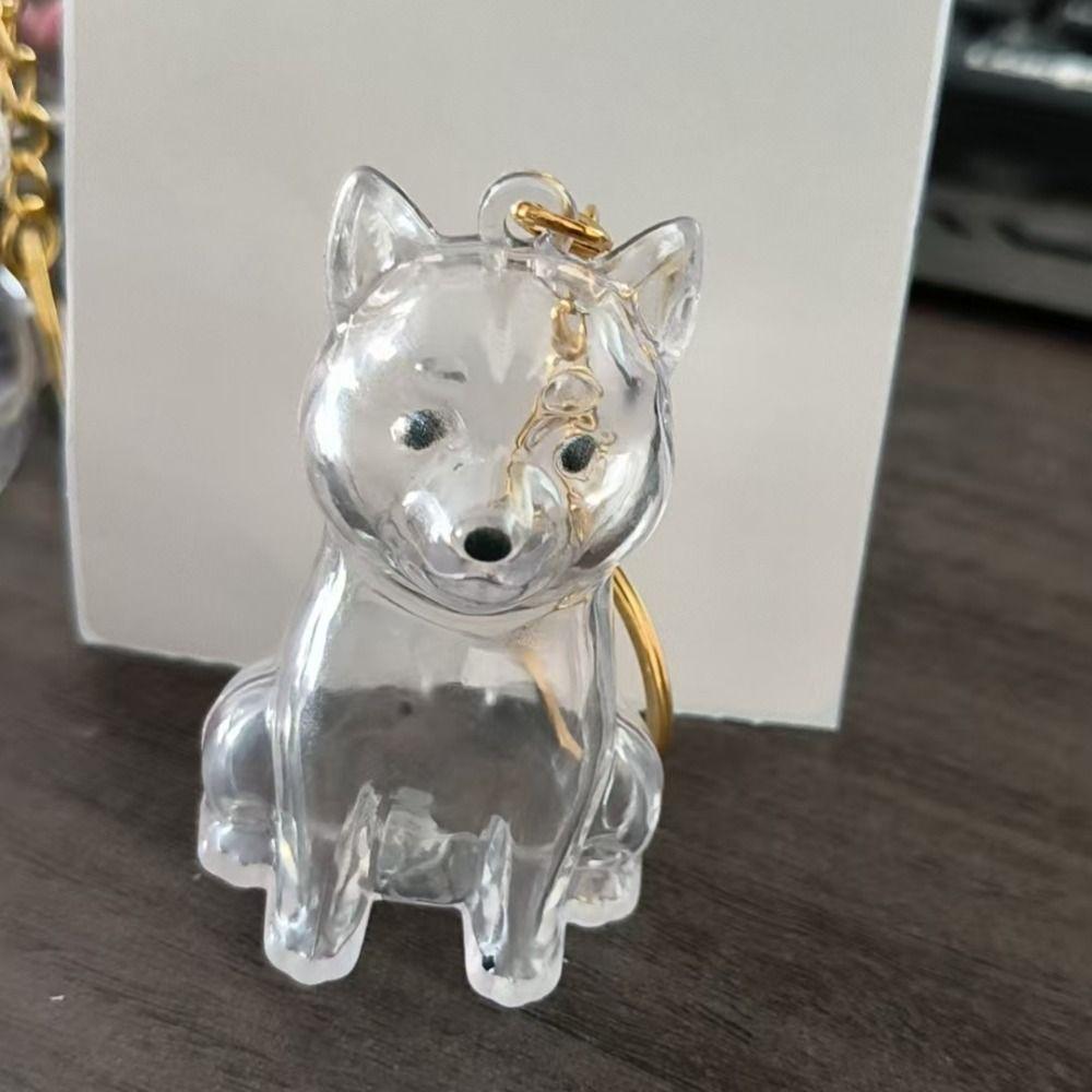 Hair Grooming Dog Hair Storage Box Dog Shape Puppy Pendants Pet Hair Keychain  Jewelry Gift