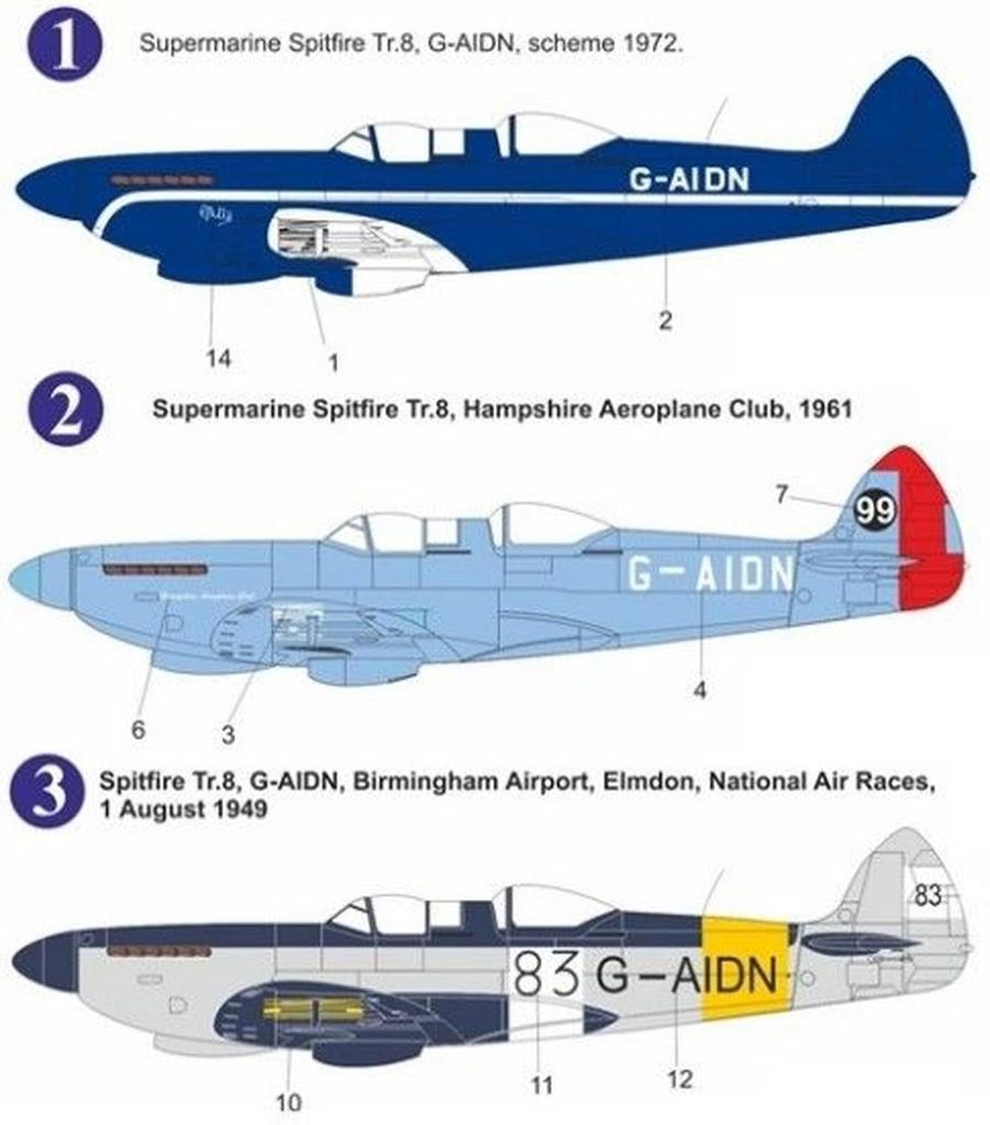 AZ Models Supermarine Spitfire Premium Edition Plastic Model Kit AZMP7206 1/72 TR.8