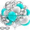 30-Piece Matte Balloon Set for Birthdays and Weddings, Vacuum-Packable