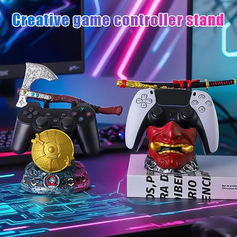 God Of War Game For Ps5/Xbox/Ps4 Controller Creative Stand Unique Gamepad Stand Desktop Decoration Game Accessory