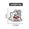 I'm At My Limit Enamel Pins Funny Opossum Fairy Mushroom Brooches Lapel Badges Simple Animal Quotes Jewelry Gift for Friends