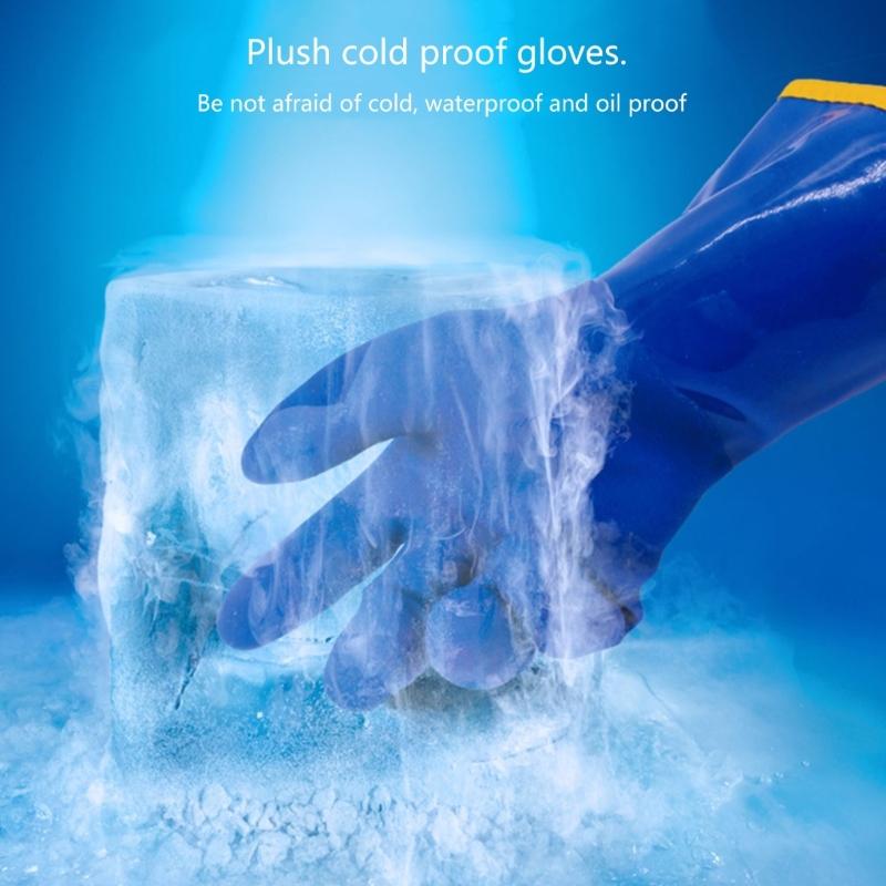 Men Work Thermal Gloves -20 Degree Winter Protection Waterproof Non-slip Oilproof Wear-resistant Cold Storage Fishermen