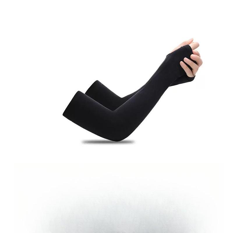 Sun Protection Ice Sleeves Summer UV Protection Ice Silk for Men and Women for Driving and Cycling Outdoor Solid Color Sleeves
