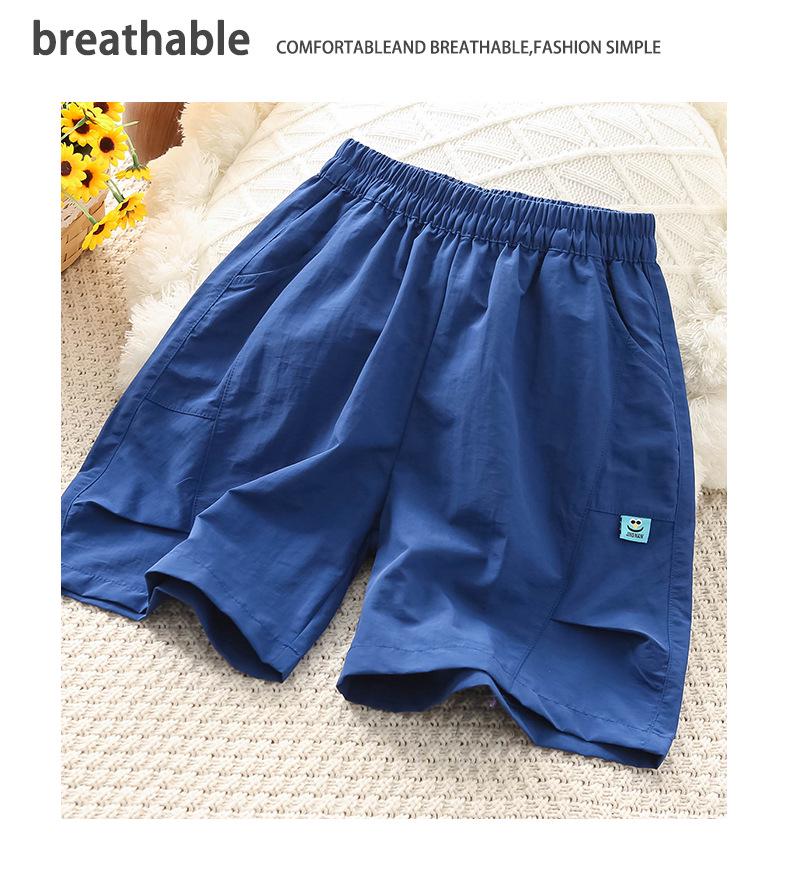 Kids' Quick-Dry Outdoor Cargo Shorts - Summer Casual, Loose Fit