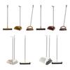 3x Broom and Dustpan Set Floor Wiper Multifunction Dust Brooms Set for Outdoor Kitchen Office Indoor Cleaning Accessories