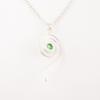 Green Cat's Eye Gemstone 925 Sterling Silver Jewelry Handmade Necklace Pendant PP-42-44