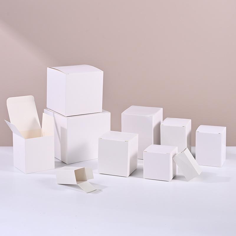 Customizable Small White Foldable Cardboard Box with Double Insert – Durable, Multi-Size Packaging Solution