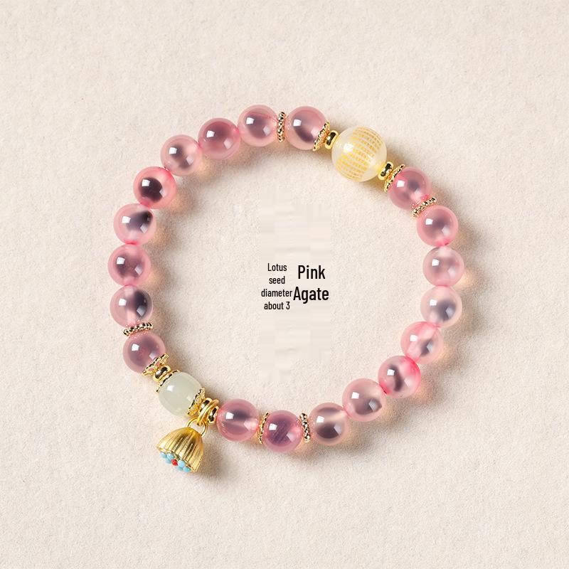 Colorful Agate & Jade Beaded Summer Bracelet for Women