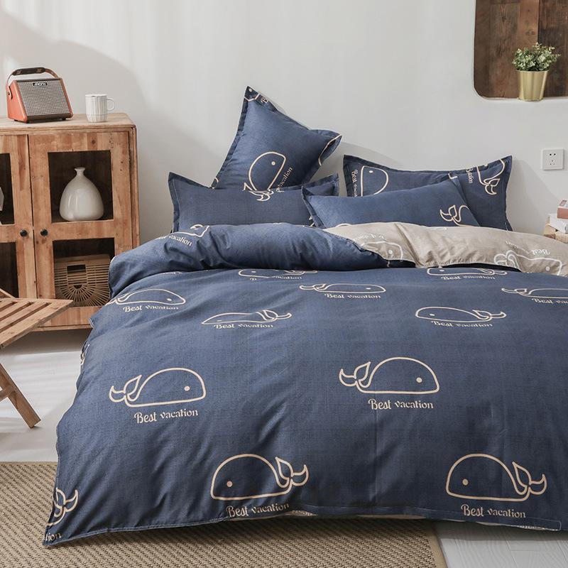 Home Textile Grinding Four-piece Set, Bed Sheet Quilt Cover, Single Dormitory Bedding Three-piece Set