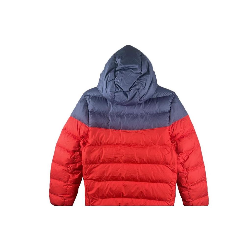 Nike Logo Zip-Up Hooded Down Jacket Men Outerwear Red DV0754-410
