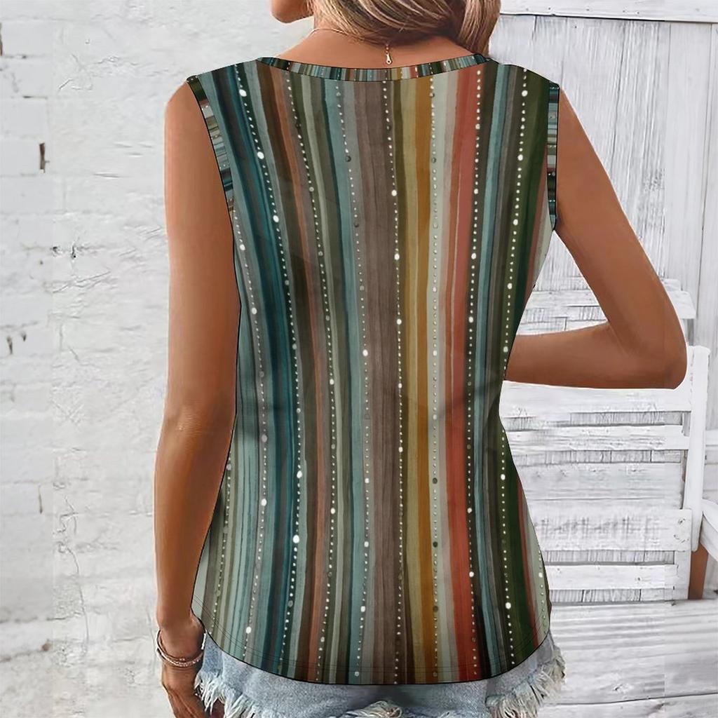 Canottiere Geometriche Stampate in 3D per Donna Allenamento Yoga Palestra Magliette Sportive Estive Stampate Taglie Forti Canotte