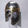 Viking Chainmail helmet, Black Vandal Medusa , Medieval Templar Knight crusader Armor, Viking lerp warrior helmet, Steel, Brass Helmet