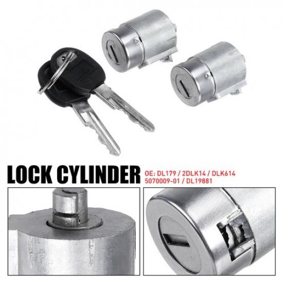 Door Lock Cylinder Set With For 2 1995-2000 GMC Keys TRUCK CHEVY SUBURBAN