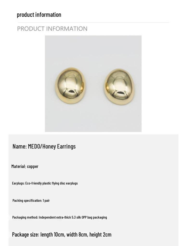 French Meillard Geometric Snail Shell Earrings: Elegant, High-End Light Luxury for Women