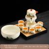 Ru kiln Qingshan lazy tea set, a full set of business kung fu tea set, office holiday gifts can be ordered