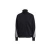 Women's Black Wrapped 3-Stripes Full-Zip Jacket GL0338