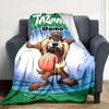 Tazmania Adventure Poster Design Blanket With Personalized Name Comfortable All Seasons Suitable For Sofas Beds Travel Camping And Office