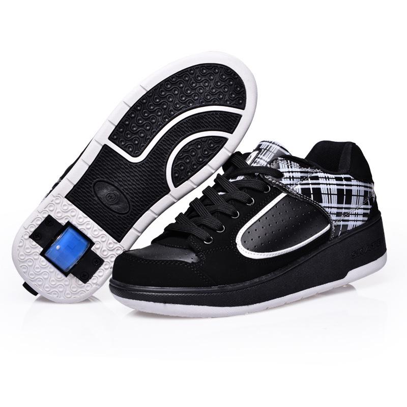 

Newest Roller Skates Children S Shoes Sports Shoes Fashion Trend Children S Roller Skates Boys And Girls Single Wheel Shoes Breatha 36