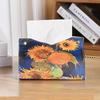 LIEI Retro Floral Acrylic Tissue Holder