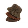 Damen Herbst Winter Leopard Fischerhut Outdoor Sonnenschutz Sonnenhut Eimerhut Basin Hut