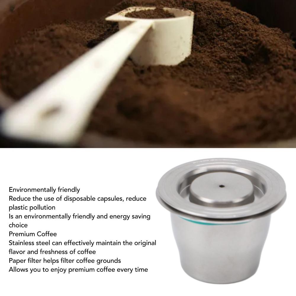 With Filter Paper Reusable Coffee Capsule Reusable Design Reusable Coffee Pod For Coffee Maker