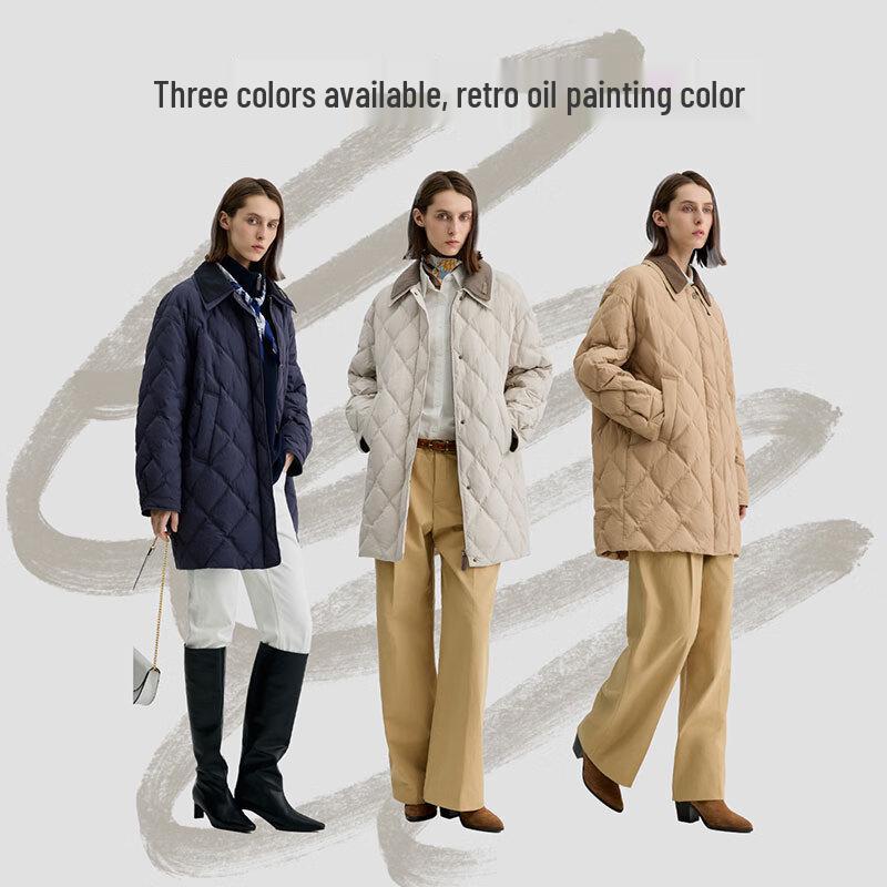 BINJORA Unisex 95% Duck Down Mid-Length Barn Style Jacket J5300JI70