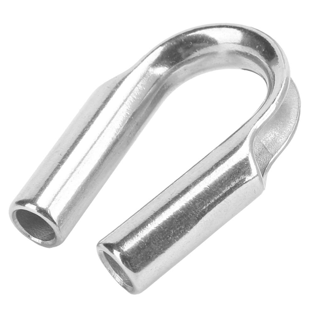 4pcs Durable Stainless Steel Thimbles Antirust Heavy Duty Thimble Winch Rope Thimble For Camping