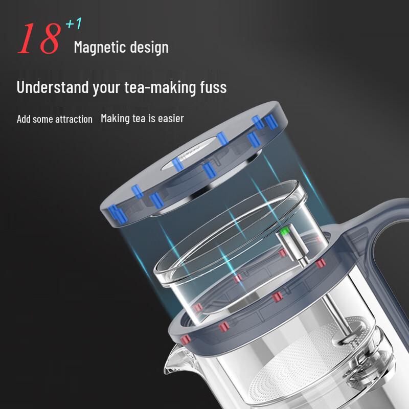 Shine Ming Glass Gongfu Tea Maker with Magnetic Infuser