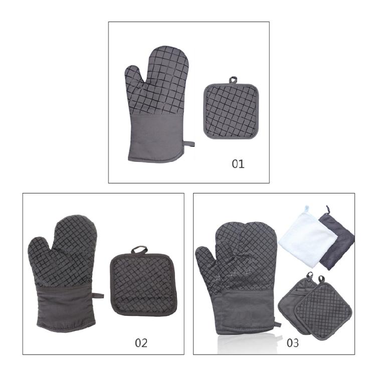 Premium Silicone Slip Pot Holders Professional Oven Mitts Kitchen Household Gift