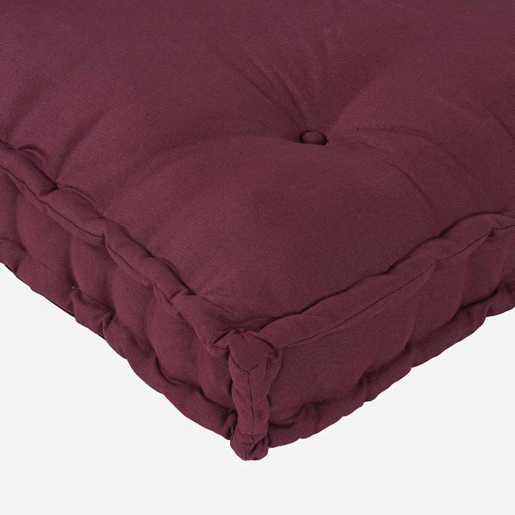 Pallet Sofa Cushion Set 2 Pcs Chestnut Brown 120 X 80 X 38 Cm Fabric