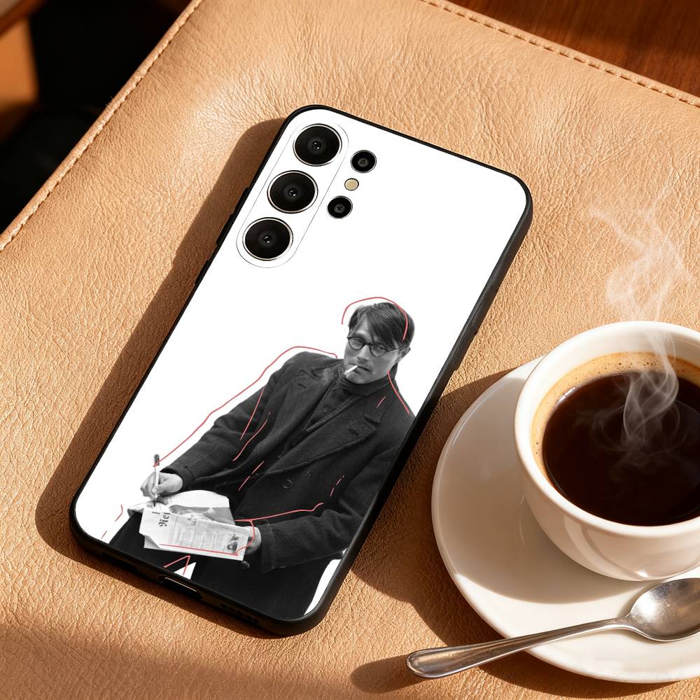 Чехол для телефона M-Mads M-Mikkelsen H-Hannibal для Samsung S26, S25, S24, S21, S22, S23, S30, Ultra, S20, FE, Lite, 10, 9, Черный чехол Samsung S23ULTRA5G