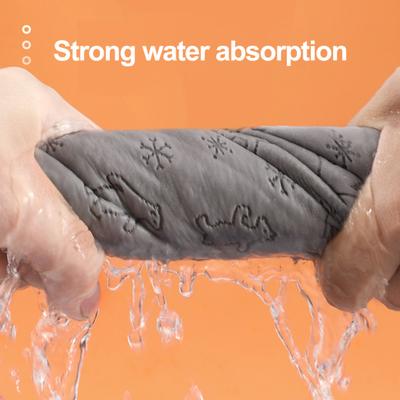 Dog Towel Extra-Soft Super Absorbent Quick-drying Wear-Resistant Reusable Cartoon Print Pet Dog Cat Towel