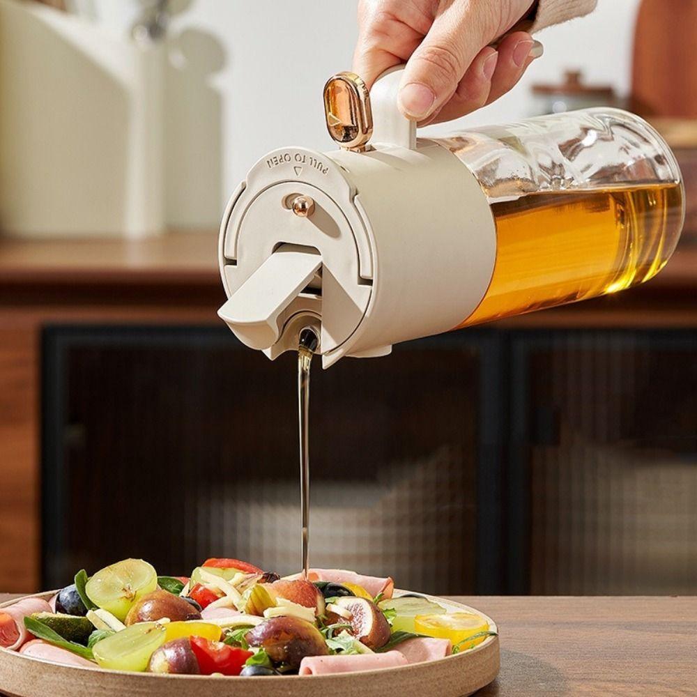 Glass 2-in-1 Oil Sprayer 580 ML Oil Dispenser Practical Dual-Purpose Oil Bottle  Barbecue Cooking
