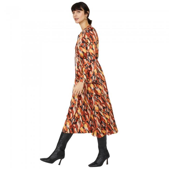 Principles Womens/Ladies Printed Tie Neck Midi Dress