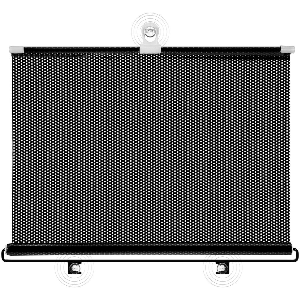 Balcony Suction Cup Sunshade Curtain Black Mesh Dot Portable Lightweight Temporary Blinds Easy Install Privacy Block Window