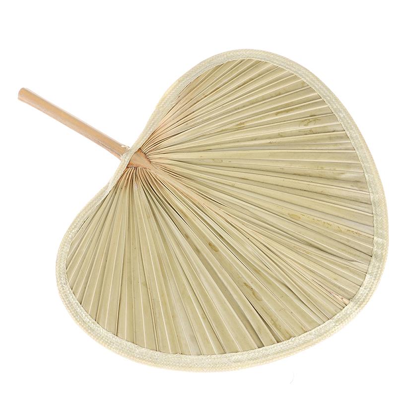 Strohfächer DIY Handgewebt Palmblatt Gewebt Sommerkühlung Mückenabwehrfächer
