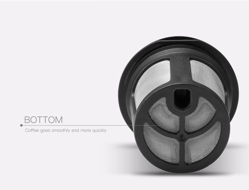 6 Pcs Reusable Refillable Filter Cup Coffee Filter Pod for Belr Keurig 2.0, 1.0 Series Coffee Maker