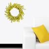 Artificial Wreath No Withering Eye-catching Yellow Realistic Fake Flower Front Door Wreath