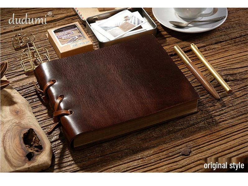 Vintage Cowhide A5 Magic Book: Planner, Diary, Sketchbook, Photo Album