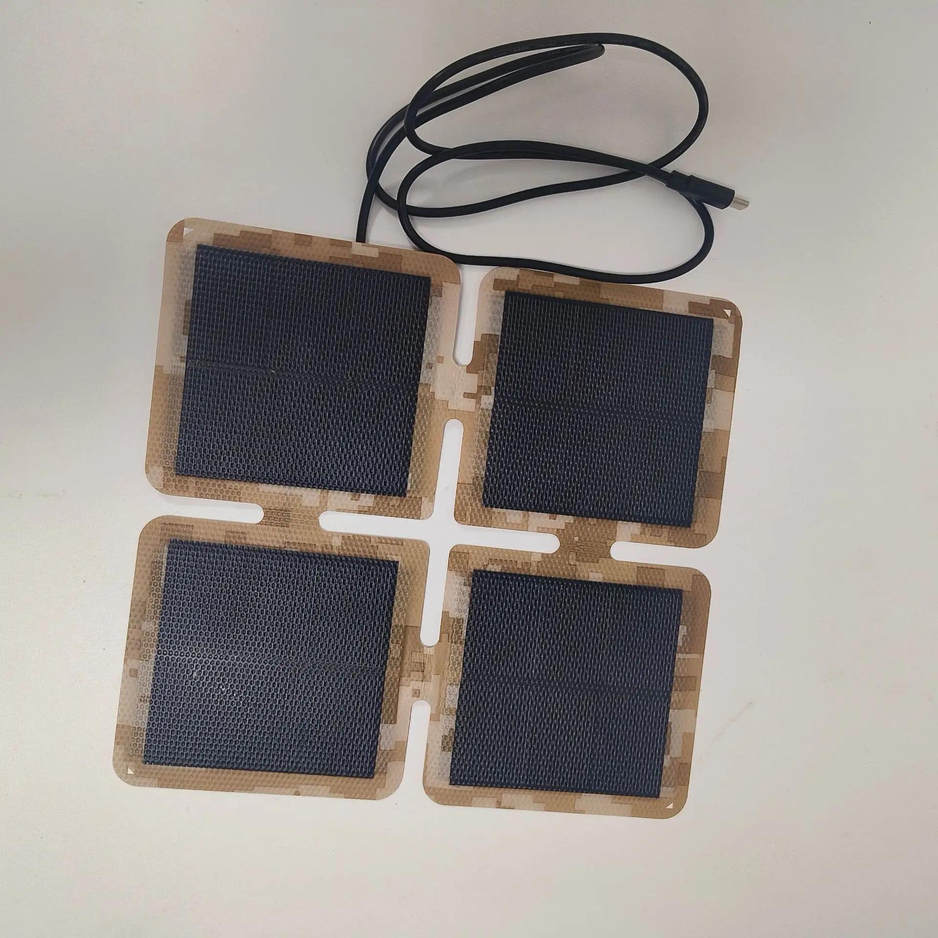 

Мини Портативная складная солнечная панель из монокристаллического кремния, солнечная батарея для наружного использования, для путешествий, кемпинга, мобильного телефона, зарядное устройство камуфляжный