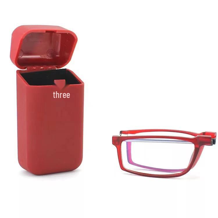 TR90 Folding Anti-Blue Light Reading Glasses for Men & Women, Portable with Telescopic Stainless Steel Legs